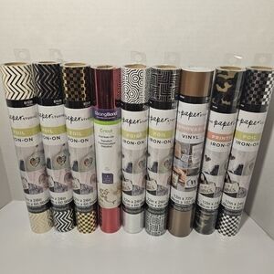 Nwt Iron On Cricut Vinyl Bundle